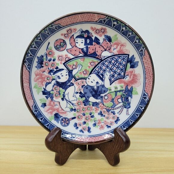 Vintage Japanese Mitsukoshi Handpainted Asian Plate - Picture 16 of 16